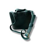 Portland Leather Almost Perfect Zip Mini Crossbody Tote Dark Green MSRP $132 Photo 1