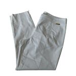 Tory Burch White Callie Crop Pants Side Zip Women Size 10 | 40-13 Photo 2