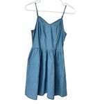 No Boundaries  chambray spaghetti strap blue Jean dress size small 3/5 Photo 1