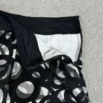 Pink Twill Circle Print Pleated A Line Mini Skirt Black White Size 8 Y2K Cotton Black Photo 11