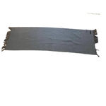 Ralph Lauren Gray fringed scarf 66x20 inches Photo 1