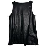 Eloquii Black Faux Vegan Leather Jumper Mini Dress Plus Size 22W 3X Winter Edgy Photo 10