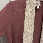 Self Esteem  Pink Open Front Asymmetrical Long Sleeve Fuzzy Cardigan Size Small Photo 3