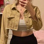 Light brown cropped overshirt Photo 0