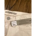 Hudson Jeans Hudson Freya Low Rise Skater Shorts White Denim Bermuda Wide Leg Raw Hem Size 23 Photo 9