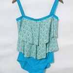 Maxine of Hollywood  12 Turquoise One Piece Swim Suit Photo 0
