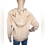 Hippie Rose  Cable-Knit Hoodie Sweater Photo 1