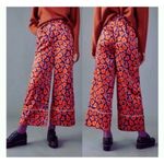 Anthropologie  HUTCH PRINTED ORANGE PURPLE LEG PANTS Photo 5