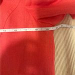 Coldwater Creek  Linen Blend Coral Open Front Blazer Jacket Women’s Large Photo 2