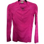 Athleta Pacifica UPF 50 Pink 1/2 Zip Long Sleeve Pullover Workout Swim Top Sz XS Photo 1