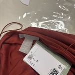 H & M Rust Strappy Tank Top Size Small New Ruched Camisole Earthy Festival Photo 6