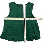 Madewell NWT Women's Sleeveless Crewneck Bubble Top Summit Green Size S Photo 5