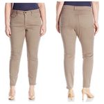 NYDJ Alina Legging Skinny Jeans Khaki Tan Color Size 14W Photo 1