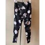 Kay Unger  Peony Print Black Leggings in Medium Photo 1