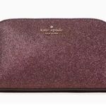 Kate Spade  Deep Nova Shimmy Glitter Cosmetic Case NWT Photo 1