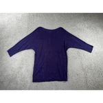 J‎ Jill Sweater Women Small Linen 3/4 Sleeve Boatneck Pullover Career Casual Purple Photo 1