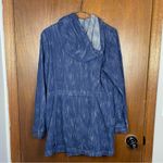 CAbi Woman’s Anorak Adventure Indigo Blue Hooded Zip Jacket Size Small Photo 6