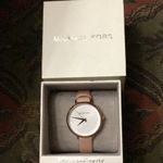 Michael Kors   Pyper Rose Gold-tone leather watch Photo 1