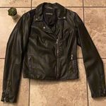 EXPRESS Distressed Vintage Black Leather Jacket  Photo 0