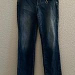 NYDJ Not your Daughters Jeans Marilyn Straight High Rise Dark Blue Stretch SZ 4 Photo 0
