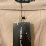 Pretty Little Thing New NWT Pretty Little Thing Stone Knot Front Skirt Tan Unlined Size 22 Photo 2