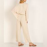 Indah  cream linen blend Mazie pants jumpsuit Photo 3