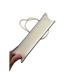 Milly  Hologram White Leather Studded Chain Crossbody Bag Photo 1