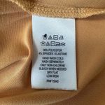 Tahari Long Sleeve Top Chain Detail V-Neck Blouse Elegant Gold Women Large Photo 5