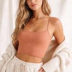 Free People ‎ Intimately Crop Knit Tank Top Size S Photo 0
