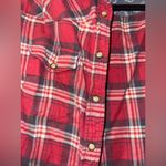 Jachs Girlfriend  Red Plaid Button-Up Shirt Photo 2