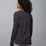 Lululemon Exhalation Pullover II Heathered Marled Black / Gray Long Sleeve Sz 6 Photo 1