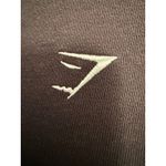 Gymshark Cropped Sweatshirt Black Long Sleeve Logo Gym Activewear Size S Photo 3