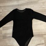 Love Culture  Sheer Black Floral Long Sleeve Onesie -See Measurements Photo 6