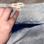 Silence + Noise Blue Acid Wash Urban Outfitters Bandeau Summer Top Size Medium Photo 2