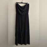 Women's Strapless Boho Wrap Bohemian Elegant Black Maxi Dress Size undefined Photo 2