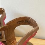 L'ATISTE | Pink and Green Leaf Sandals with Adjustable Straps sz 40 Photo 3