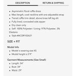 ASTR NWT  Levina Asymmetric Blue Floral Ruffle Dress Photo 7