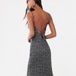 Forever 21 F21  Slip Dress Black White Polkadot Maxi M Medium New Photo 7