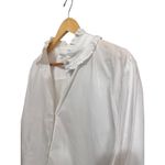 J.Crew  Classic fit Ruffleneck shirt Button Up Long Sleeve Women Size 22 #AW712 Photo 1