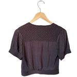 Karen Millen Brown Cropped Cardigan Bolero Style Sweater Embellished UK 2 XXS Photo 4