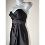Alfred Angelo  Black Strapless Sweetheart Neckline Hoco Wedding Guest LBD Size 6 Photo 3