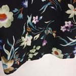 Jaclyn Smith  26 Short Sleeved Black All Over Floral Button Up Top Plus Photo 5