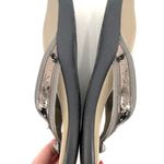 Vionic Tide Casandra Pewter Leather Sandal Flip Flop Women's US size 9 Photo 3