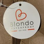 Blondo Laureece Waterproof Suede Ankle Booties Block Heel Side Zip Tan 10M Photo 9