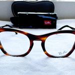Ray-Ban Women’s Striped Havana Cat Eye Tortoise Frame Eyeglasses Photo 6