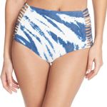 Lucky Brand blue tie dye high waisted bikini bottoms Photo 0
