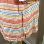 Talbots Plus Square Neck Linen Top Palm Stripe size 1X Photo 13