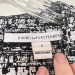 Diane Von Furstenberg  Jaelyn Sleeveless Flutter Dress Black White Photo 6