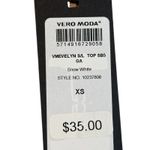 VERO MODA  White Padded Shoulder Sleeveless Crew Neck Tee Top Women Size XS NWT Photo 8