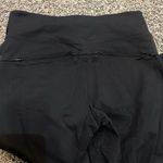 Athleta Metro Tuxedo Stripe Skinny Black Velvet Ponte Pant Women’s Size Small Photo 5